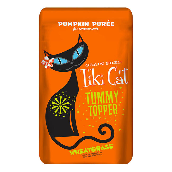 Tiki Cat Tummy Topper - Pumpkin Puree & Wheatgrass - 1.5 oz image number null