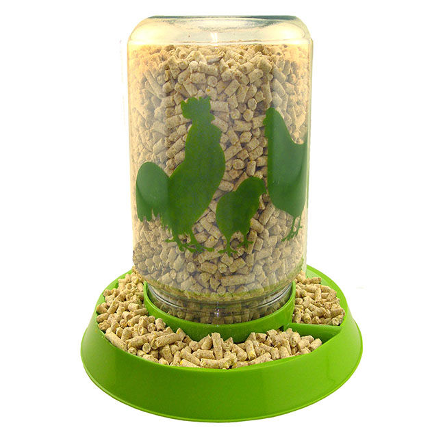 Lixit Chicken Feeder or Waterer with Reversible Base - 128 oz image number null