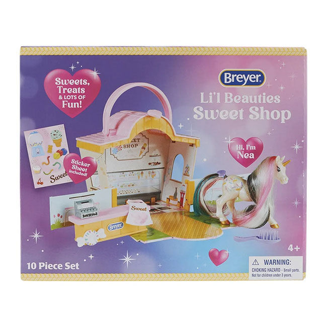 Breyer Li'l Beauties Sweet Shop Unicorn Playset image number null