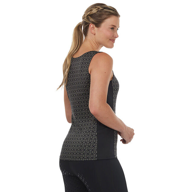 Kerrits Women's Breeze Ice Fil Riding Tank Top - Black Connect the Bits image number null