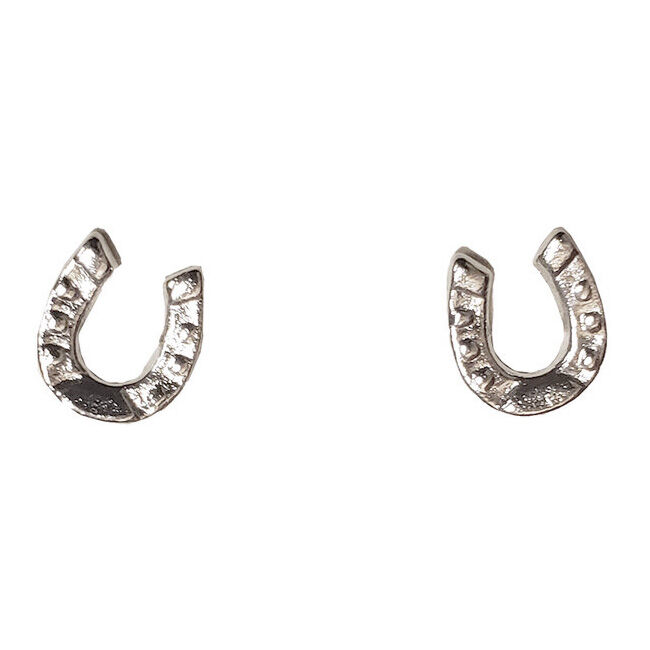 Finishing Touch of Kentucky Imitation Rhodium Finish Horseshoe Earrings image number null