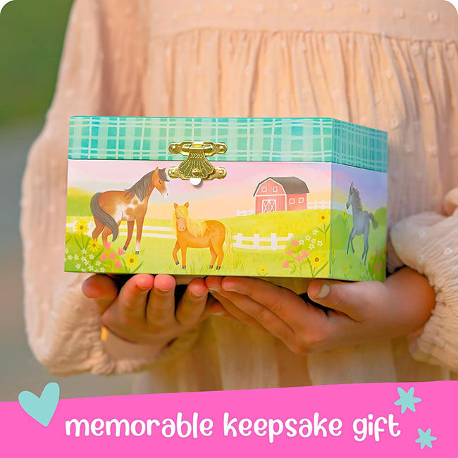 Giggle & Honey Deluxe Musical Jewelry Box - Dancing Horse image number null
