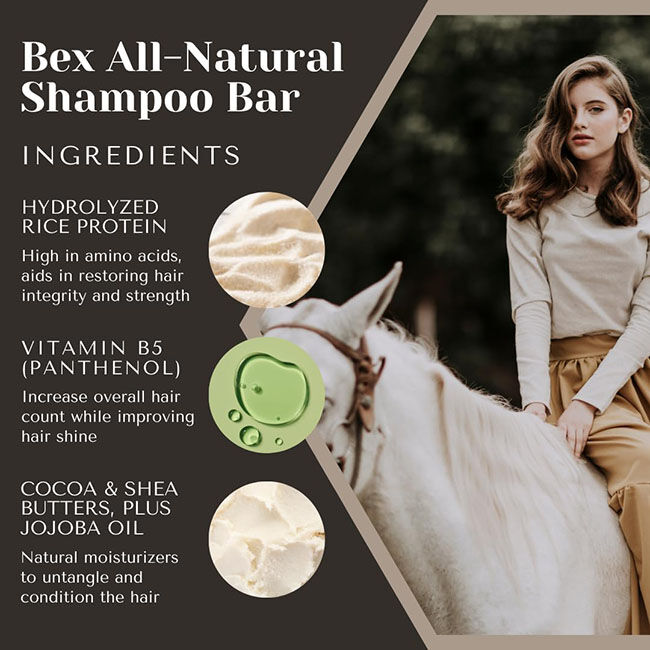 Bex Bar Soap Co Shampoo Bar - Eucalyptus Rain image number null