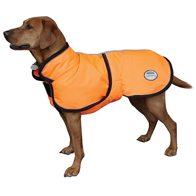 Weatherbeeta Reflective Parka With Belly Wrap 300D Dog Coat Orange, 12"  image number null