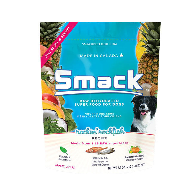 Smack Raw Dehydrated Super Food for Dogs - Rockin' Rockfish Recipe image number null