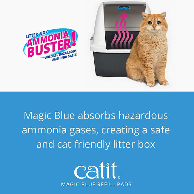 Catit Magic Blue Odor Reducing Refill Pads - 6-Pack - Closeout image number null