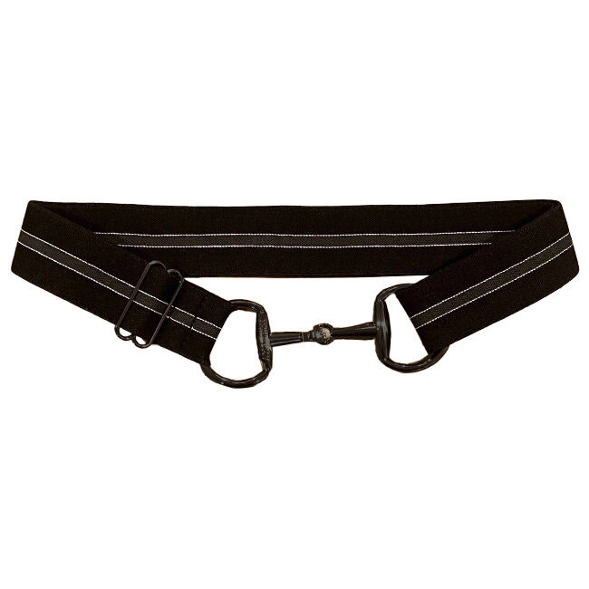 Anademi Stretch Belt with Black Bit Buckle - Stripes image number null