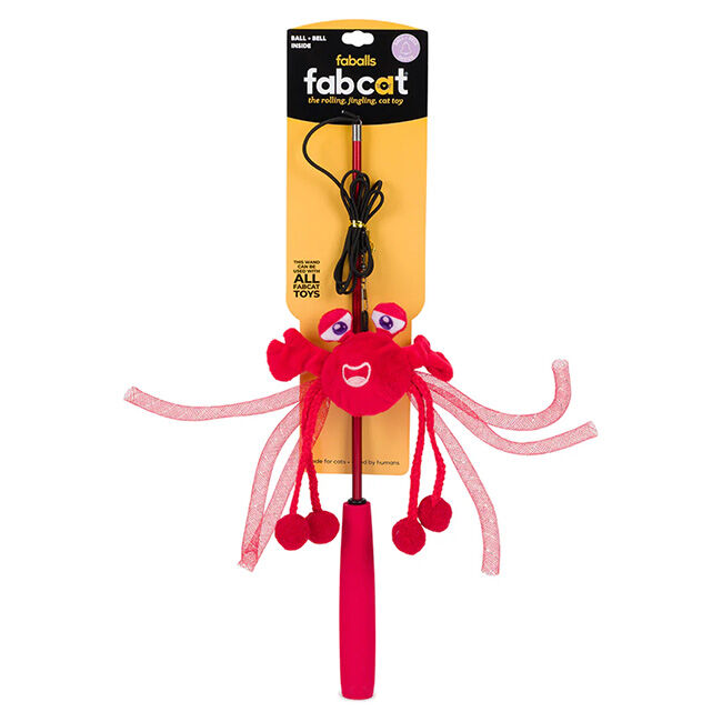 FabDog FabCat Crab Teaser Toy image number null