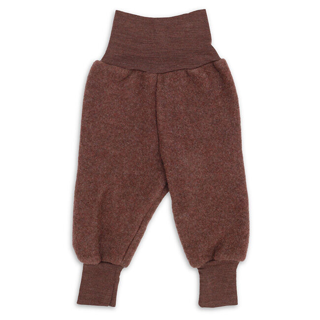 Engel Baby 100% Wool Fleece Pants - Cinnamon Melange image number null