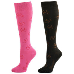Wrangler Women's Horseshoe Knee High Socks