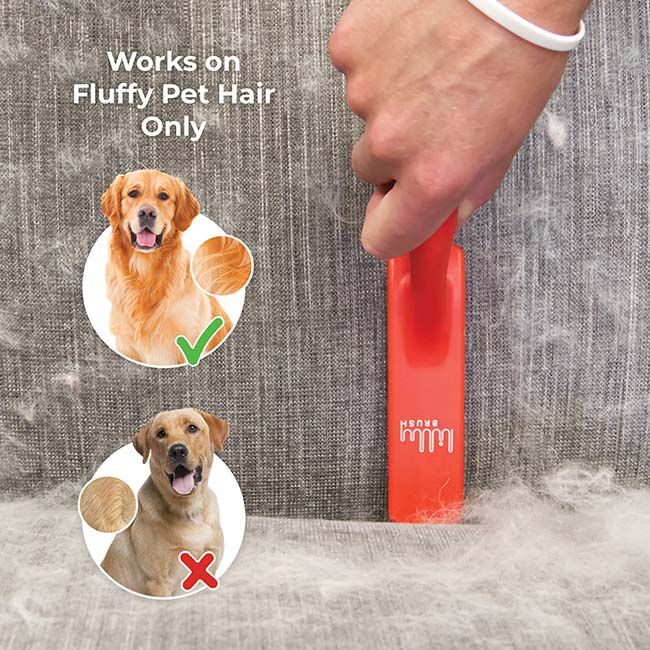 Lilly Brush Fluffy Pets Brush - Classic Red image number null