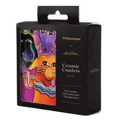 Monarque Laurel Burch Coasters - 4-Pack - Dogs & Doggies