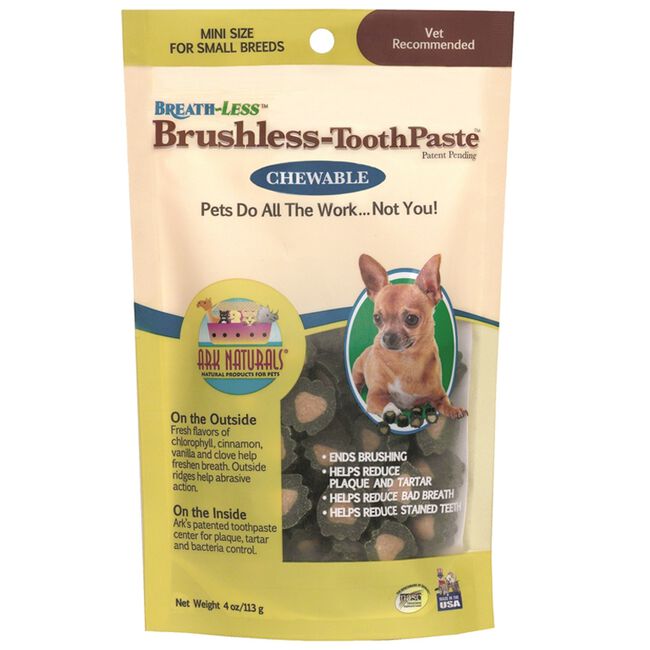 Ark Naturals Breath-Less Chewable Brushless-ToothPaste for Dogs Mini image number null