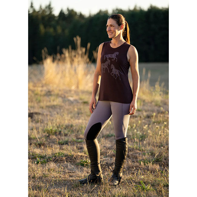 Kerrits Women's Trinity Horse Tank Top - Redwood image number null
