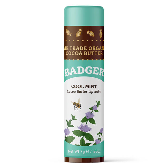 Badger Cool Mint Organic Cocoa Butter Lip Balm image number null
