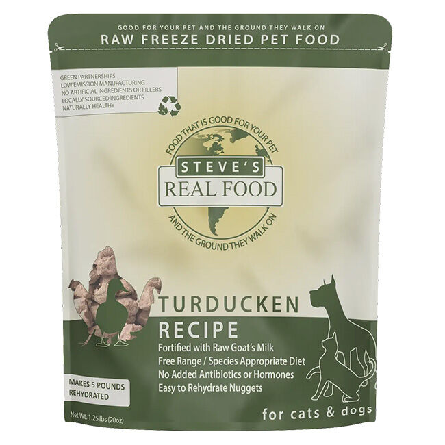 Steve's Real Food Freeze-Dried Raw Dog & Cat Food - Turducken Recipe image number null