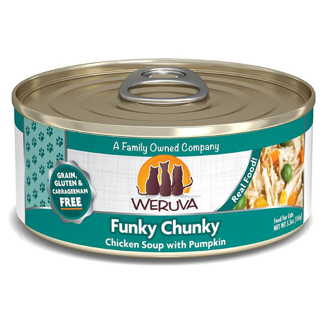 Weruva Classic Cat Food - Funky Chunky Chicken Soup with Pumpkin - 5.5 oz image number null