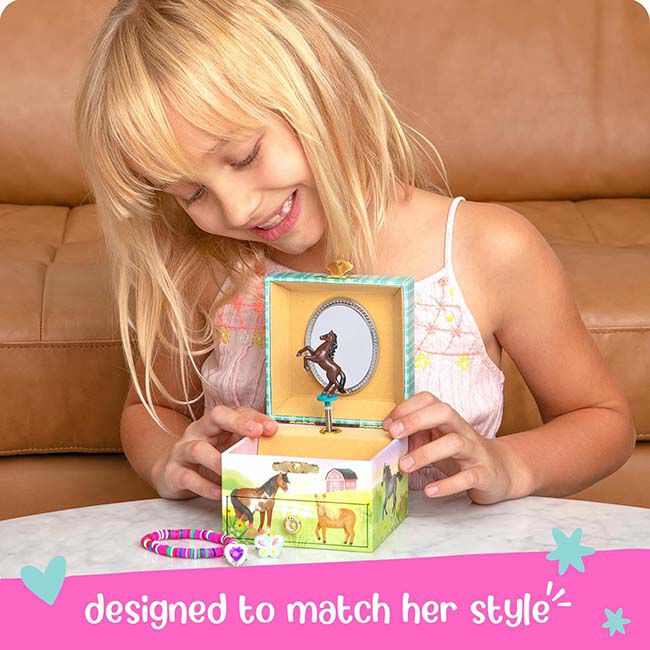 Giggle & Honey Musical Jewelry Box - Dancing Horse image number null