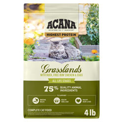 ACANA Grasslands Cat Food with Duck, Free-Run Chicken & Eggs