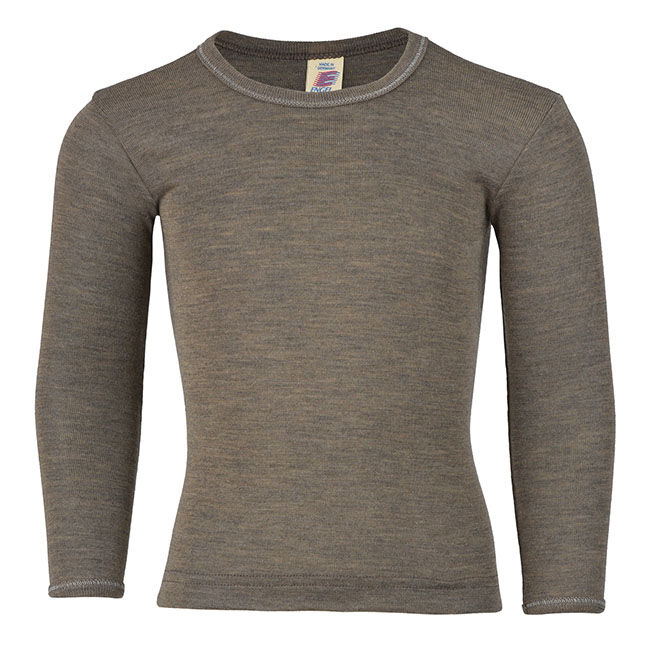 Engel Kids' Wool/Silk Blend Long-Sleeve Shirt image number null