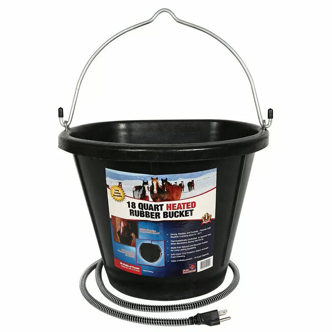 Farm Innovators 18-Quart Heated Rubber Flatback Bucket image number null