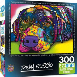 Leanin' Tree 300-Piece Dean Russo EZ Grip Jigsaw Puzzle - My Dog Blue