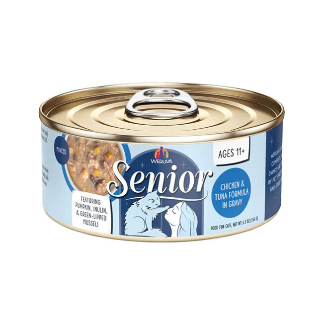 Weruva Senior Cat Food - Chicken & Tuna Formula in a Gravy - 5.5 oz image number null
