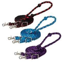 Weaver Braided Barrel Reins 3/4in x 8ft