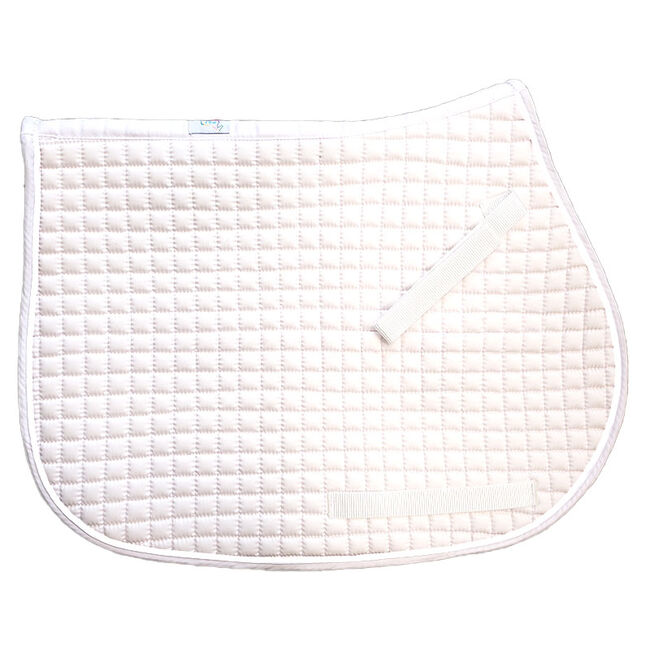 PRI Cotton Quilted All Purpose Square Pony Pad, White/White image number null