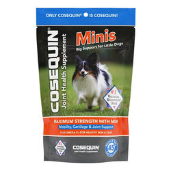 Nutramax Cosequin for Small Dogs, Joint Health Supplement, Contains Glucosamine for Dogs, Plus Chondroitin, MSM and Omega-3s, Supports Joint and Skin and Coat Health, For Dogs Under 25 lbs., Soft Chews