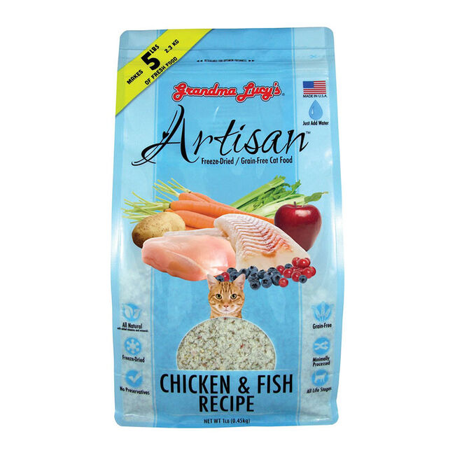 Grandma Lucy's Artisan Freeze-Dried Raw Dog Food - Chicken & Fish Recipe image number null