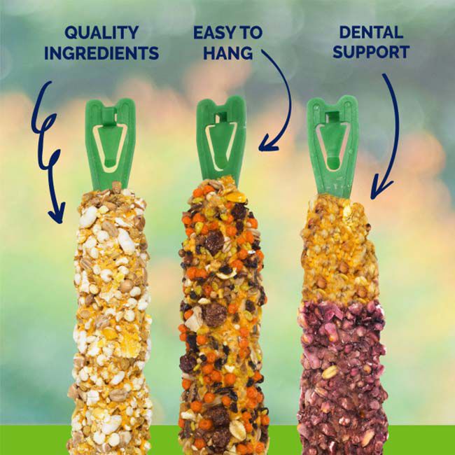 Vitakraft Crunch Sticks for Guinea Pigs - 2-Pack - Popped Grains & Honey Flavor image number null