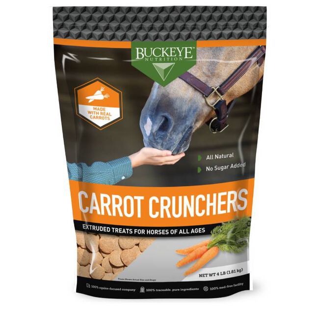 BUCKEYE&trade; Nutrition All-Natural No Sugar Added Carrot Crunchers Treats - 4 lb image number null