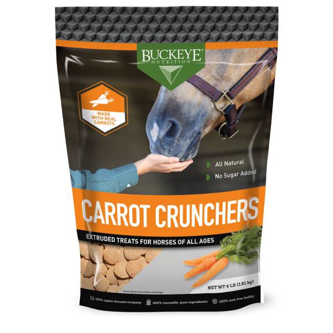 Buckeye Nutrition All-Natural No Sugar Added Carrot Crunchers Treats - 4 lb image number null