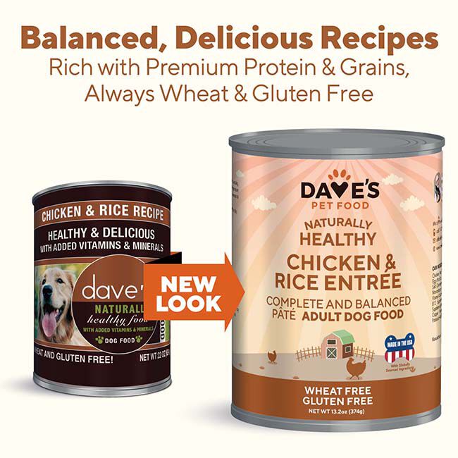 Dave's Pet Food Naturally Healthy Dog Food - Chicken & Rice Entree - 13 oz image number null