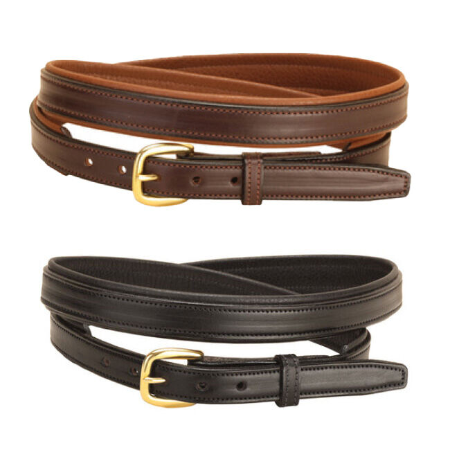 Tory Leather 3/4" Classic Padded Bridle Leather Belt image number null