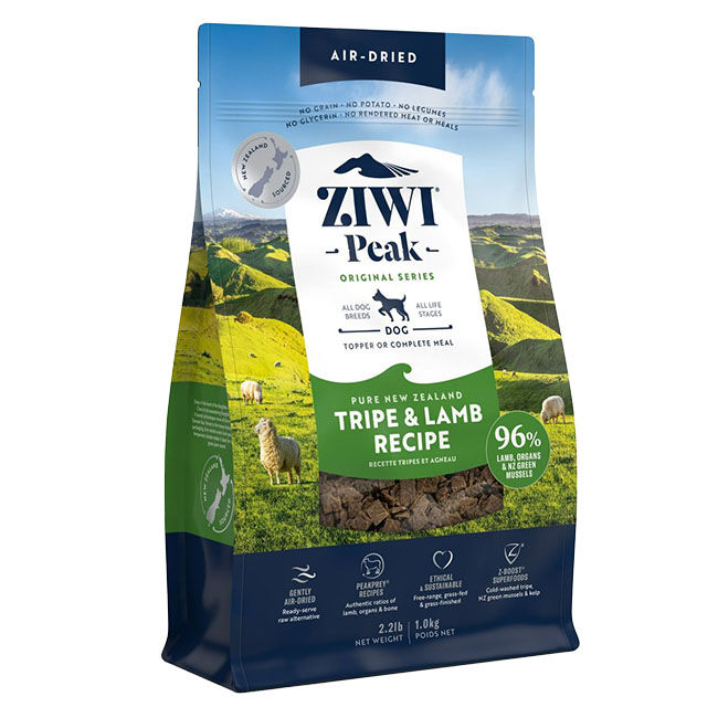 Ziwi Peak Air Dried Dog Food - Tripe & Lamb Recipe image number null