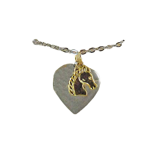 Finishing Touch of Kentucky Horse Head Heart Shaped Locket image number null
