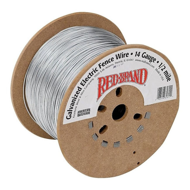 Red Brand 14-Gauge Galvanized Electric Fence Wire image number null