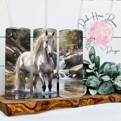 Dark Horse Dream Designs Tumbler - River Crossing