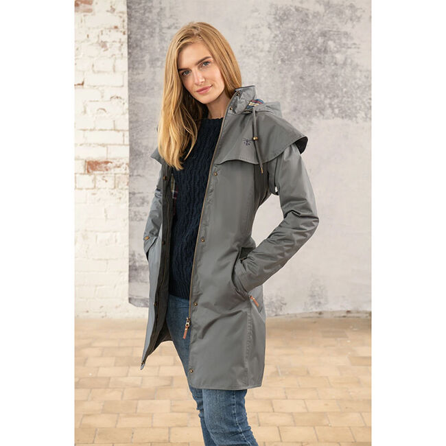 Lighthouse Women's Outrider 3/4 Length Waterproof Raincoat - Grey image number null