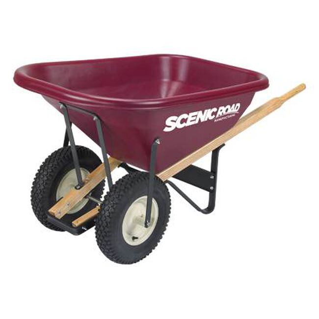 Scenic Road Dual-Wheel Wheelbarrow - 8 Cubic Feet image number null