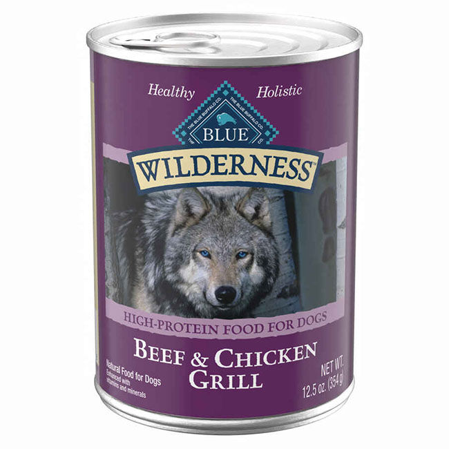 Blue Buffalo Wilderness Wet Dog Food - Beef and Chicken Grill image number null