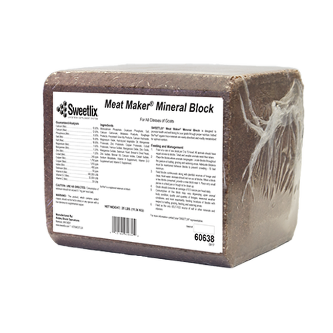Meat Maker 20% Pressed Goat Supplement Block  image number null