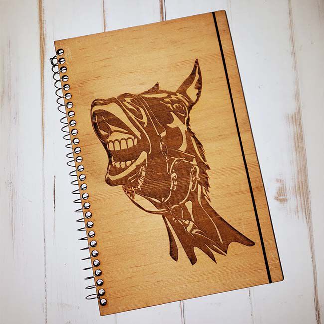 Genesis 3D Lined Journal - Goofy Horse image number null