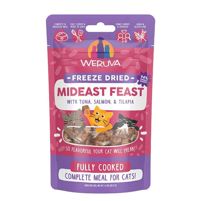 Weruva Freeze-Dried Cat Food - Mideast Feast with Tuna, Salmon & Tilapia image number null