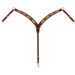 Weaver Equine Turquoise Cross Coco Feather Contoured Breast Collar