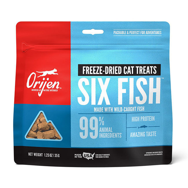 Orijen Six Fish Freeze Dried Cat Treats  image number null