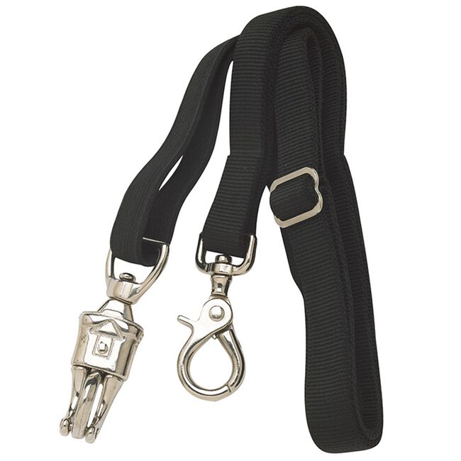 Perri's Black Elastic Cross Tie image number null