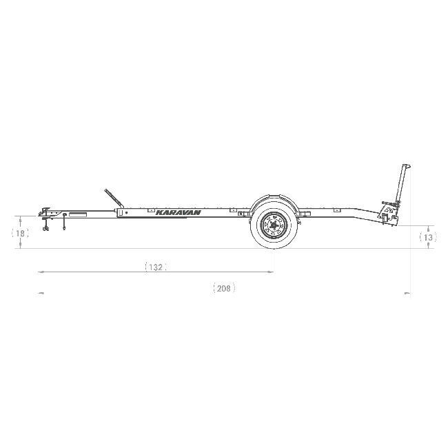Karavan 6' x 12' Steel Floor Utility Trailer image number null